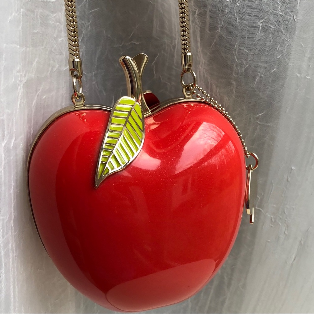 Kate Spade Red Resin Apple Purse Clutch